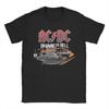 T-shirt AC-DC Highway to hell pour Homme Vintage 100% Coton T-shirts Col Rond Manches Courtes T-shirt Vêtements Grande Taille