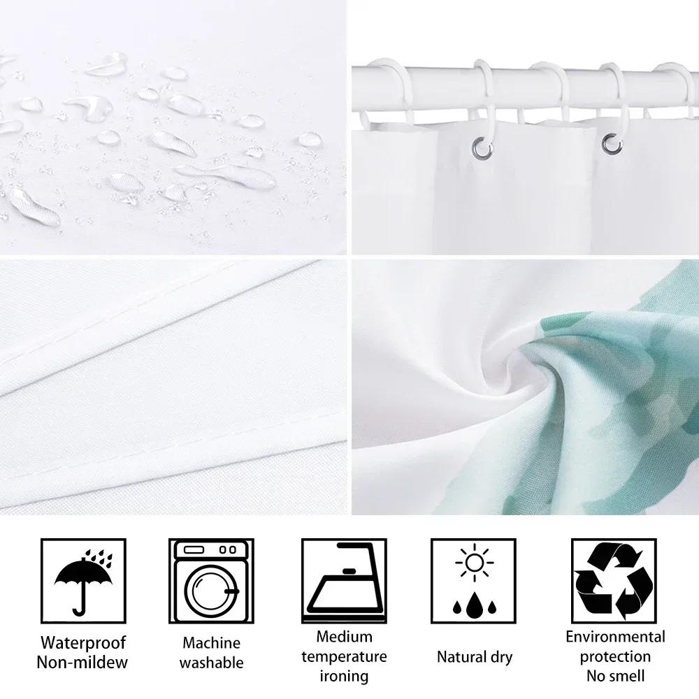 Abstract Line Minimalist Shower Curtain Washable Cloth Bath Curtain Fabric Rustic Striped Baths Curtain Farmhouse Bathroom Decor