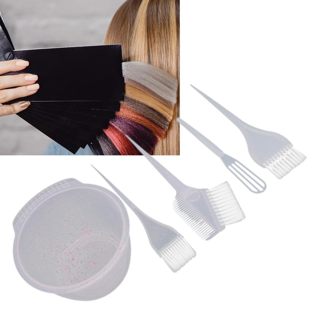 Professional Hair Dye Coloring Kit Bowl Hair Dyeing Brush Hair Blching Tools