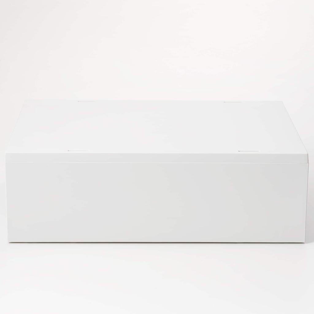 MUJI Recycled Polypropylene Small Storage Case 2 Drawers White Gray W26 x D37 x H12cm 84799624 Direct from Japan
