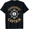 Cool Houseboat Captain Design For Men Women Houseboat Lover T-Shirt