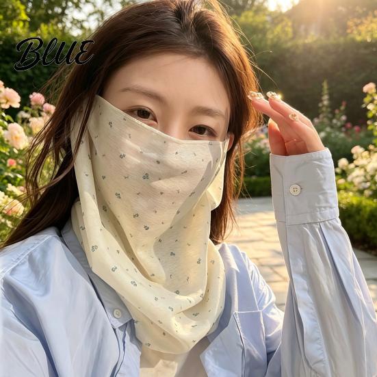 UV Protection Face Mask Women Neck Sun Mask  Cotton Dot Print Blocking Scarf Cover  Foldable Gaiter for Driving Cycling Camping Outdoor Travel