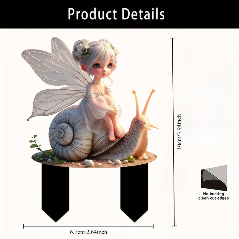 2D Acrylic Garden Pile and Floor Insertion Collection Outdoor Garden Ornament Scene Decoration Props