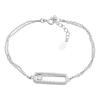 Silver Bracelet with Cubic Zirconia, Product Weight 2.56 G (2209065)