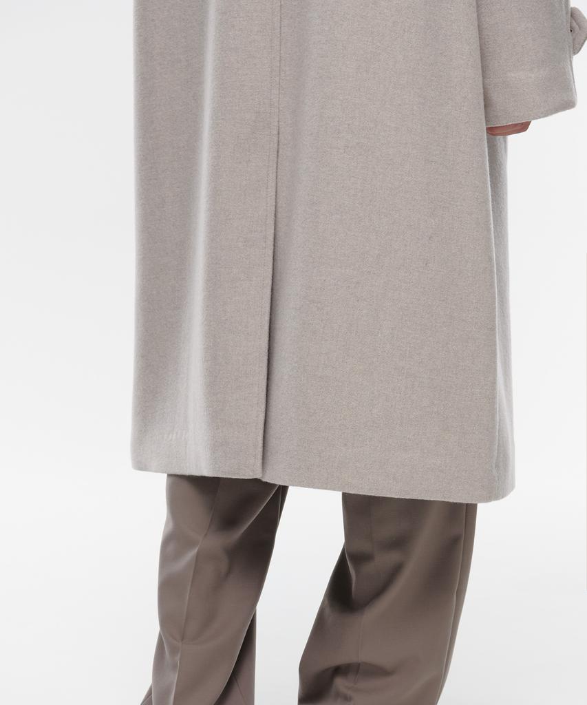Musinsa Standard Cashmere Blend Oversized Balmacaan Coat [Oatmeal]