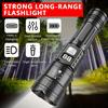 Lanternă Telescopică cu Zoom Multifuncțională de Exterior, Spot cu Rază Lungă, Ecran Digital, Potrivită pentru Camping, Pescuit și Întreținere