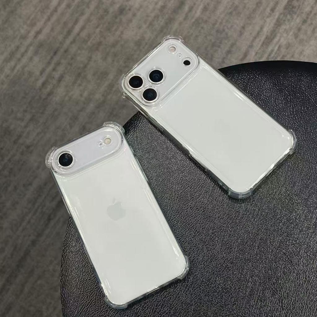For Apple Phone Shockproof Clear Case For iPhone 17 16 15 14 13 12 11 Pro Max Mini 6 7 8 Plus SE 17 Air transparent TPU Cover