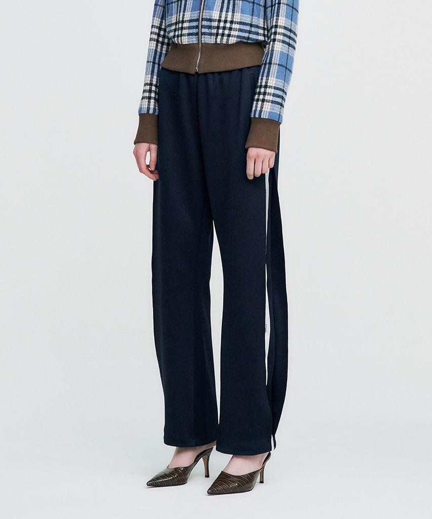 Kimjisu Logo Tape Track Pants _ Navy