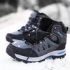 Men & Women High-top Hiking Boots Non-slip Waterproof and Velvet Warm Hiking Shoes Womens Snow Sneakers