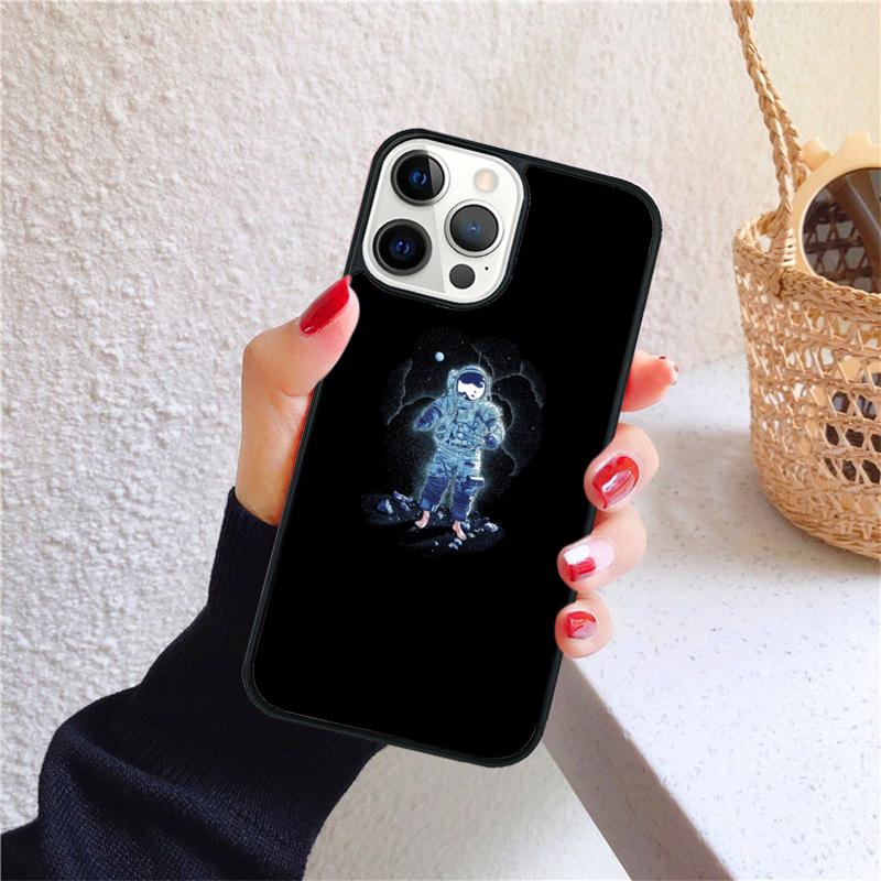 Spaceman Soft Phone Case Cover For iPhone 17 Air 16 15 14 12 13 Pro Max Plus Coque Shell Fundas