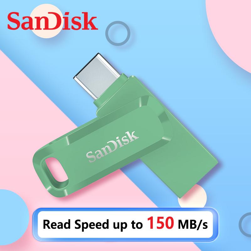 SanDisk 64GB Otg Usb Type C Flash Drive 128GB 256GB 512GB Ultra Dual GO OTG Pen Drive Original Sandisk Usb Memory Stick U Disk for Type C Phone Laptop