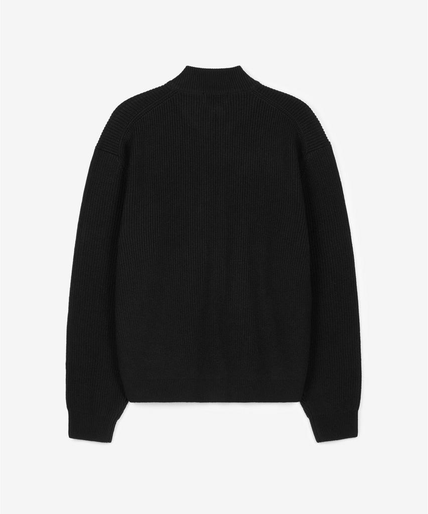 TNGT Cashmere Blend Full-Zip Knit Top (Black) Tnsw6F113Bk