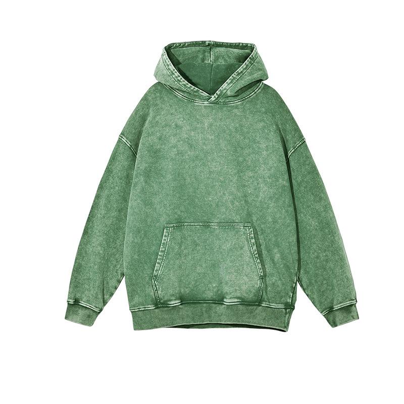 Autumn and Winter Solid Color Hooded Sweater Men's and Women's Hip-hop Pullover Casual Sports Top Large Size Loose Men's Coat