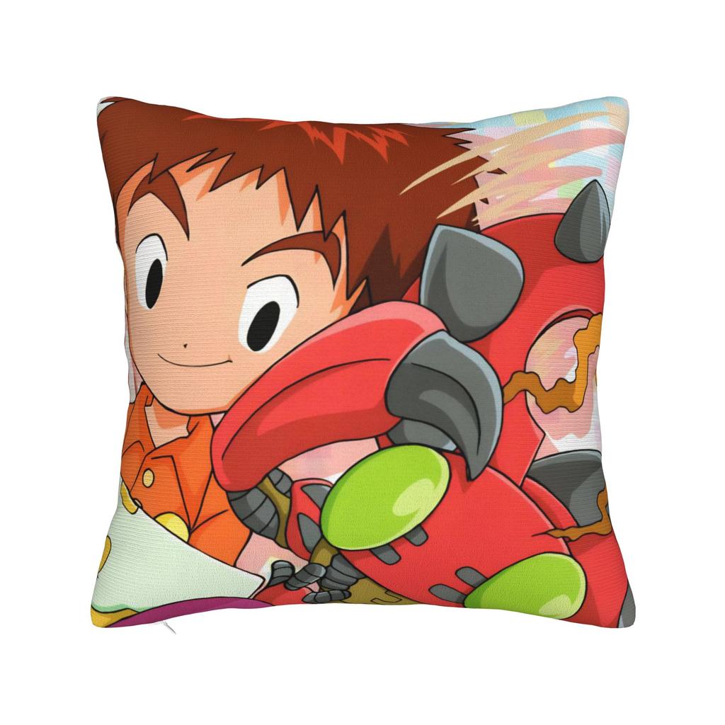 Digimons Adventure Anime Pillowcase Polyester Cushion Cover Decorations  Throw Pillow Case Cover Home Square cm