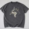 Retro Rauchender Chihuahua Shirt, Vintage 90er Hunde Grafik T-Shirt, Lustiges Hundegesicht Shirt, Geschenk für Hundeliebhaber