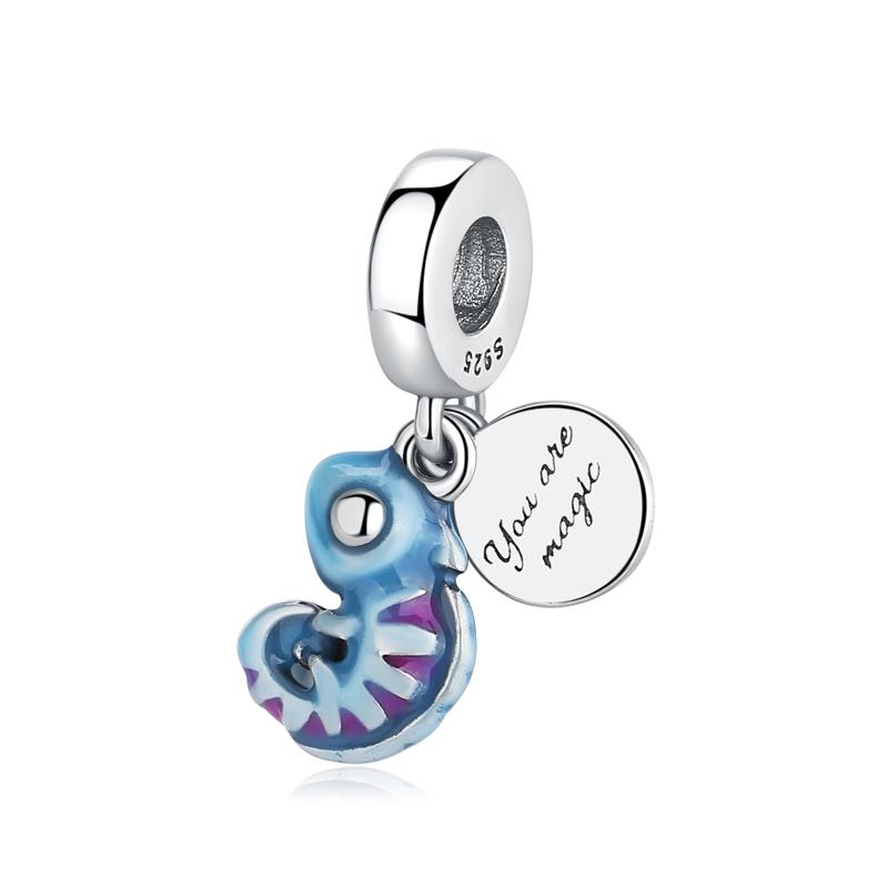Original 925 Silver Charm Bead Love Dog Cat Paw Panda Firefly Pendant Charms Fit Bracelets Necklaces Women Jewelry