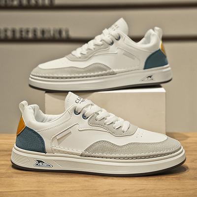 High Quality Men's Casual Leather Shoes Street Trend Comfortable Platform Sneakers Designer Men's Low Top Skateboard Shoes