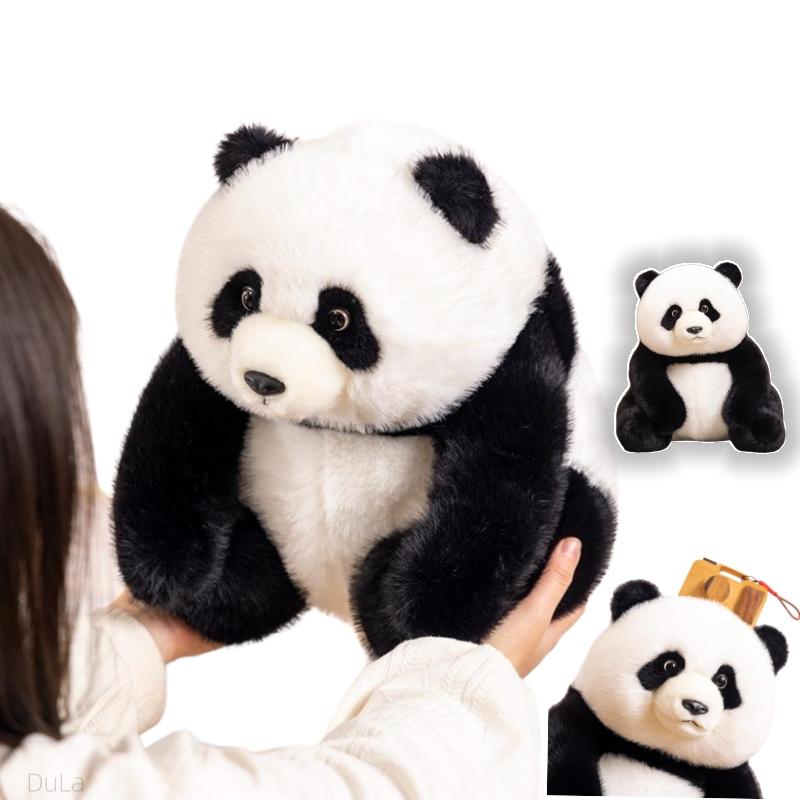 Realistico gigantesco animale di peluche panda cucciolo peluche carino panda bambole super morbido cuscino abbraccio per bambini regali di compleanno arredamento per la casa