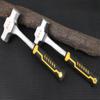 Octagonal 3lb One-Piece Masonry Hammer - Wall Breaking Sledgehammer with Steel Hammerhead.