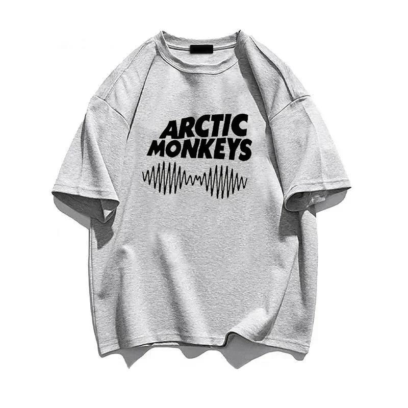 Unisex Arctic Monkeys Kleidung Damen T-Shirt Damen Unisexga Casual Y2k Weißes T-Shirt T-Shirt Kleidung Unisexga Damenbekleidung