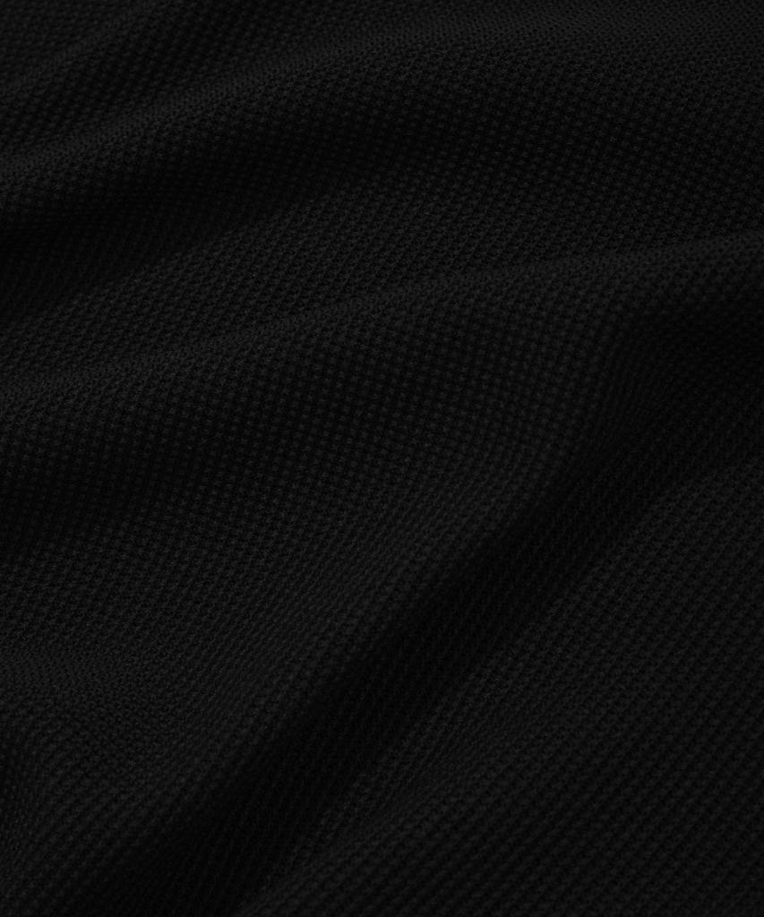 COVERNAT Collared Half Knit Black