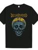 Retro Street Style Skull Printed T-Shirt Men's Fashion Casual Wear Short Sleeve Loose Comfortable T-Shirt Daily Men's Clothing
