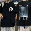Koszulka Weeknd po godzinach do świtu wycieczka w stylu vintage graficzna koszulka unisex moda hiphopowa ponadgabarytowa koszulka z krótkim rękawem unisex
