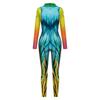Cosplay Women Robot Punk Printed Retro Mechanica Bodysuit Catsuit Zentai Halloween Party Performance Costume