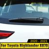 ABS Car Rear Wiper Window Wiper Cover Trim Stickers Accessories For Toyota Highlander Kluger XU70 2020 2024 2024 2024 Hybrid