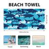 80x160CM serviette de plage en microfibre de velours à double tranchant grande serviette de piscine de sport de gymnase femmes grand tapis de yoga mode été couverture de robe de surf