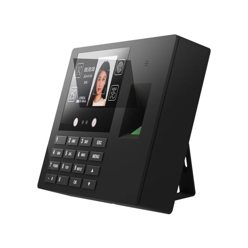 [Techverse]-Three In One Attendance Machine Fingerprint Recognition Facial Recognition Password Recognition Multi-Functional