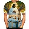 Fashion Jesus Letter Graphic Print Kids T-shirt Summer Short Sleeve T-Shirts Casual Jesus Christ Boy's and Girl's T-shirt Top