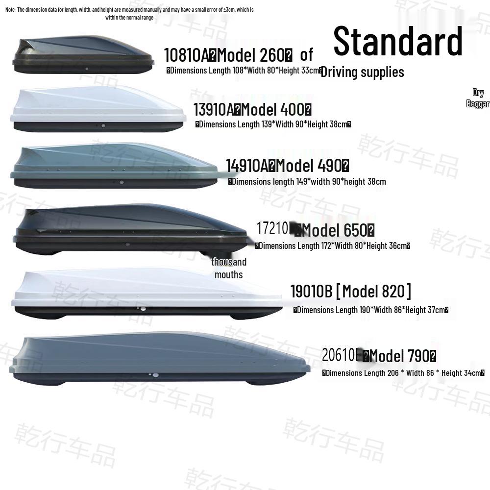 Compatible with AION Y Plus, V, S: Slim Roof Box & In-Car Travel Box for SUVs