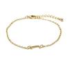 Luxenter Bracelet 18 Carat Yellow Gold Finish - Alphabet