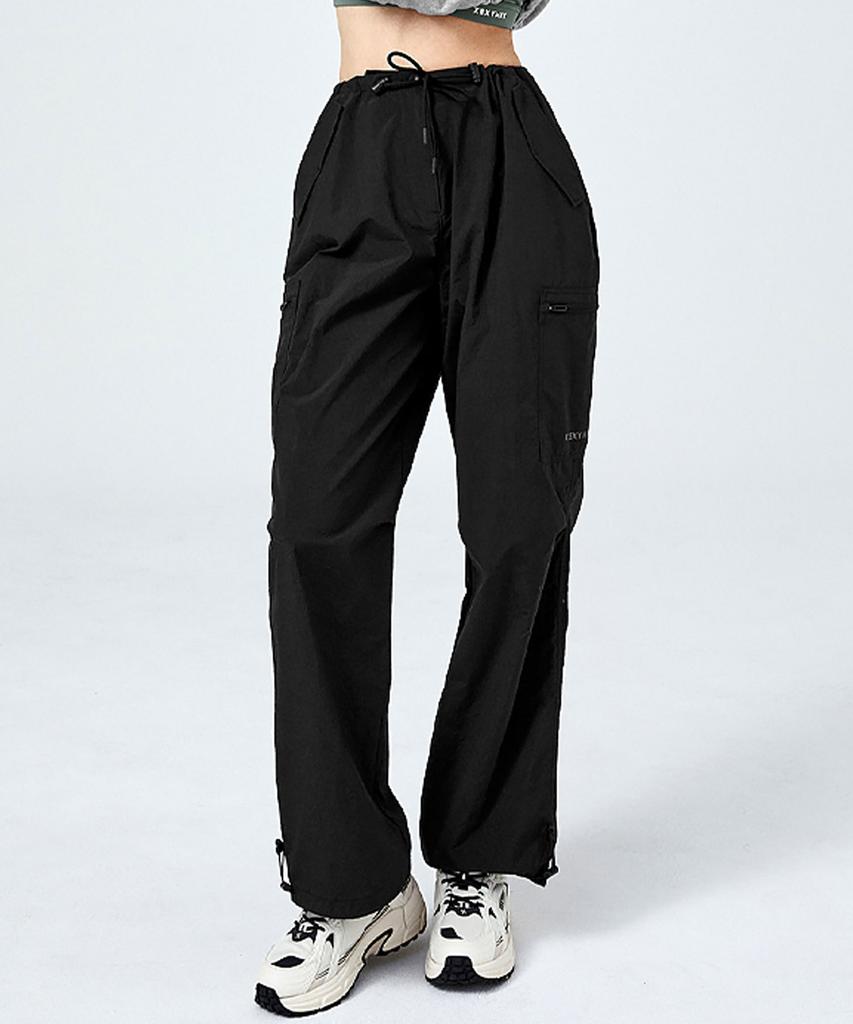 XEXYMIX Comfort Utility Cargo Wide Pants Black Xfk1Pp1102
