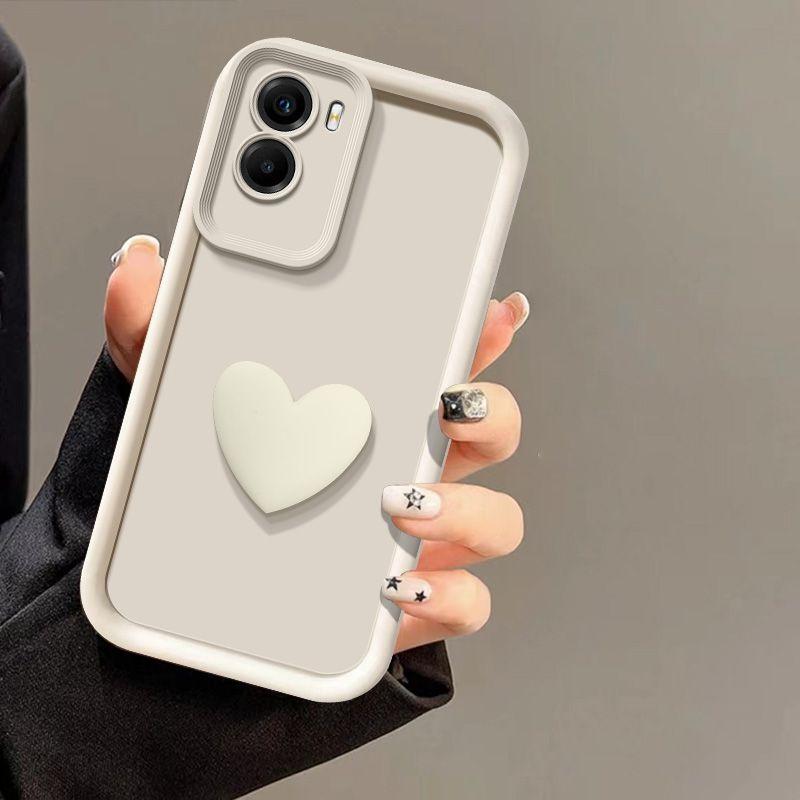 A 51 71 31 21S Cute 3d Love Heart Soft Silicone Case For Samsung Galaxy A54 A71 4G A31 A21S 2019 Women Matte Back Cover Funda