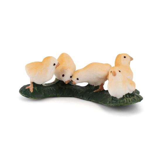 Simulation Poultry Model Realistic Chick Duck Goose Figurine Miniature Farm Animal Educational Toy Home Office Decoration Ornament