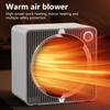 500W Elektroheizung PTC Keramik Heizung Heißluftgebläse Home Room Kleiner Desktop-Heizlüfter Winter Elektrowarmofen mit geringem Stromverbrauch