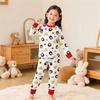 Pure Cotton Children'S Long Johns Set Medium And Small Children'S Printed Pajamas Boys And Girls Baby Cartoon Underwear Loungewear