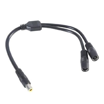 30cm/11.81inch DC7909 1 Male To Two Female Power Cord Copper Connecting Wire 2-In-1 Charging Cable for Solar Panel