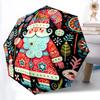 1pc Holiday Spirit Automatic Open/Close Umbrella Compact Folding Umbrella, All-Season Portable Umbrella for Women/Men F1124165