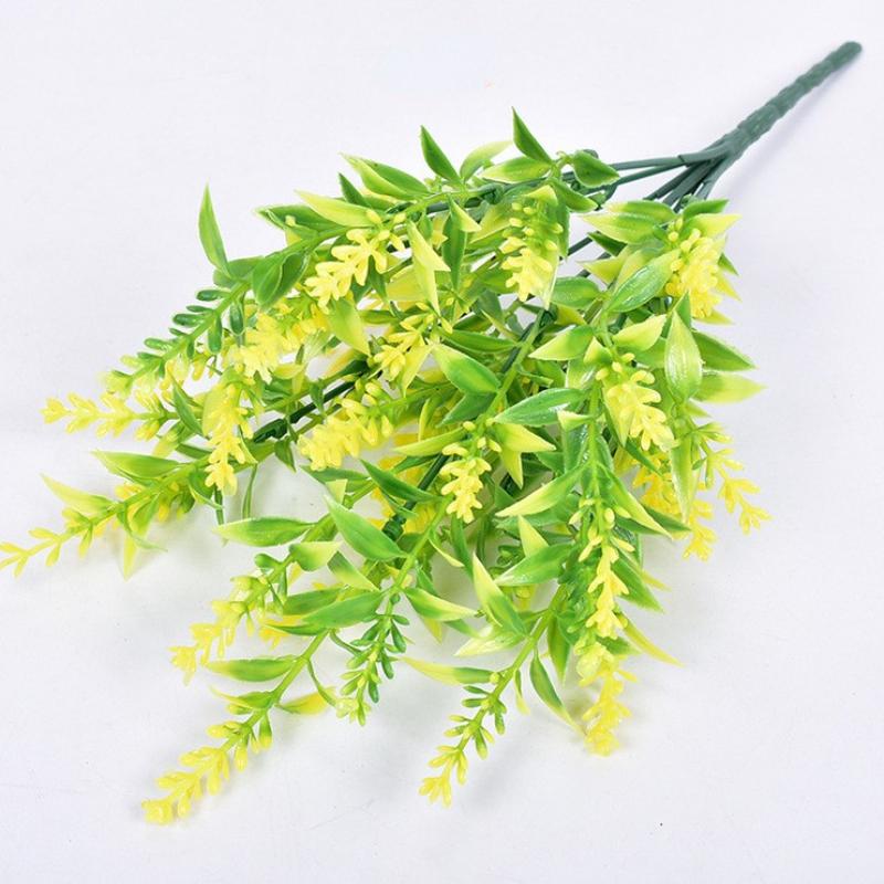 Fleur artificielle en plastique lavande, fausse plante, décoration de jardin de maison de mariage, Bouquet de mariée, photographie