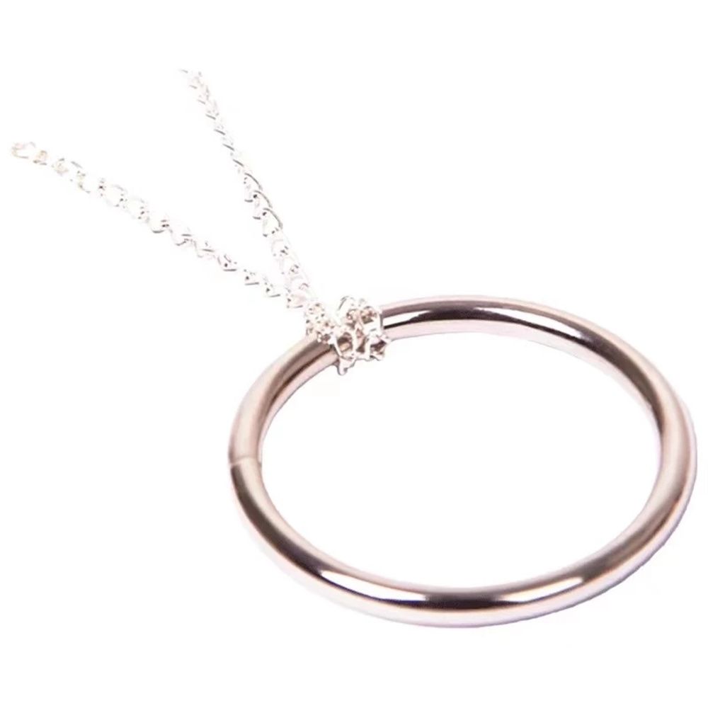 Kids Toy For Children Close-Up Magic Props Metal Knot Ring Magic Ring Chain Magic Tricks Magic Ring