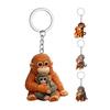 1/2 Stück Schlüsselanhänger Anhänger 3D Affe umarmt Affen Schlüsselanhänger Rucksack Schreibtisch Dekoration Tragbare Tasche Charm Zubehör