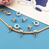 1 4Mm Large Hole Tee Hanging Head Pendant Buckle Handmade Diy Silver, Bracelet Jewelry Accessories