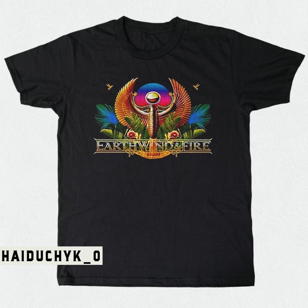 Earth Wind And Fire Band Tour Unisex Black T-shirt S-5XL Unisex T-Shirt