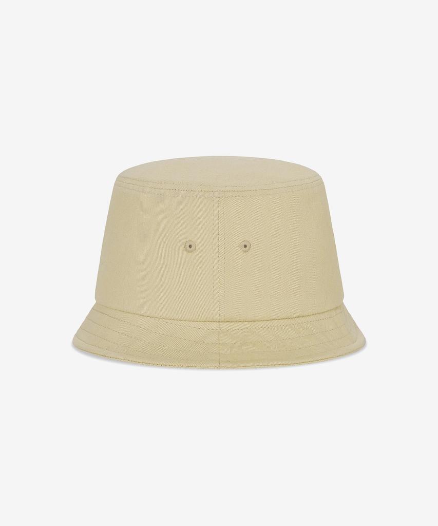 Bajal Va Curved Logo Short Visor Bucket Hat Beige