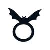 Halloween Witch Hat Napkin Rings Pumpkin/Bat/Spiders Pattern Napkin Holder Secure & Stylish Table Accessories Durable