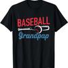 Baseball Opa Leven Gelukkige Vaderdag Papa Opa Mannen T-shirt