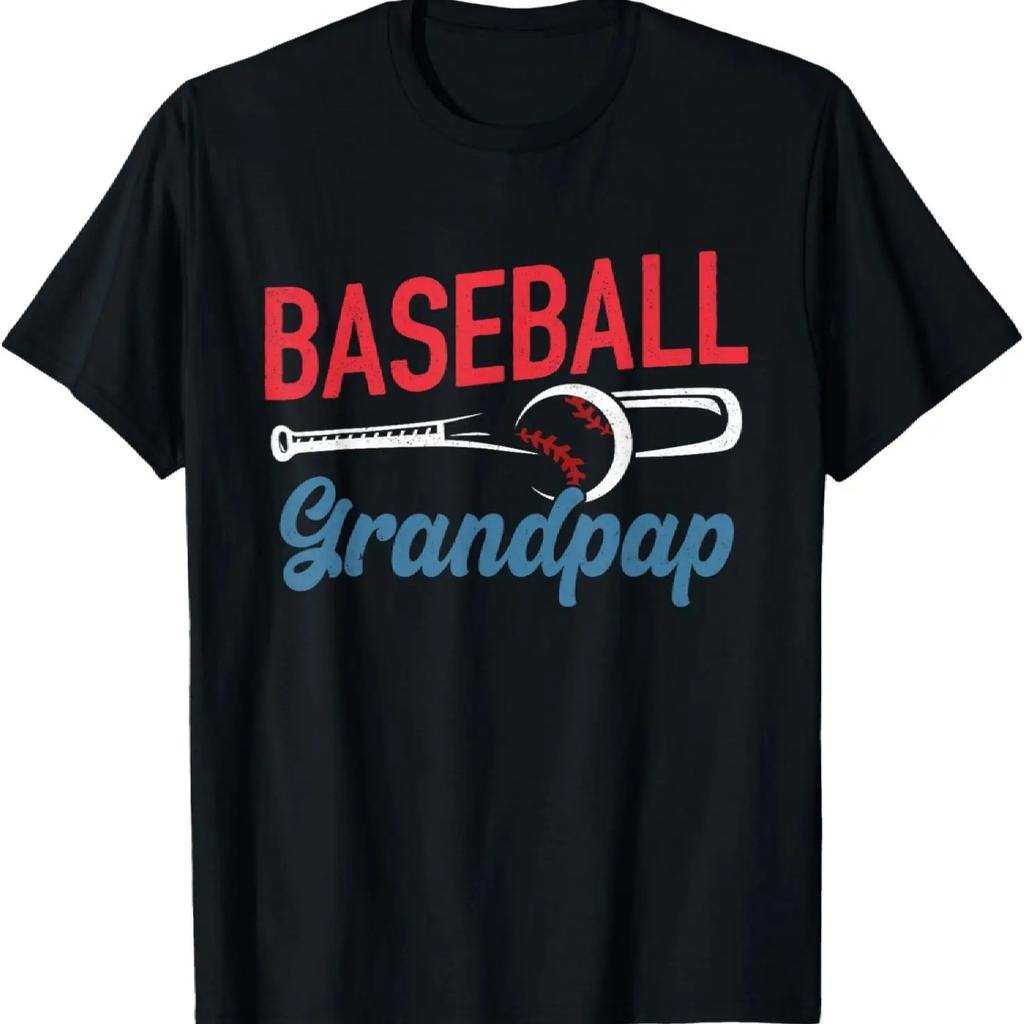 Baseball Opa Leven Gelukkige Vaderdag Papa Opa Mannen T-shirt